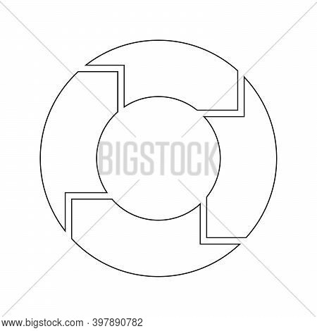 4 Arrows Circle. Vector &amp; Photo (Free Trial) | Bigstock