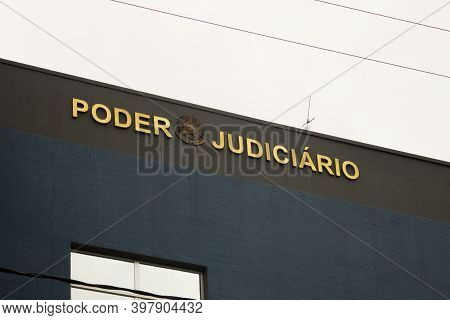 Jau / Sao Paulo / Brazil - 02 21 2020: Judiciary Power / Federal Justice (poder Judiciário / Justiça
