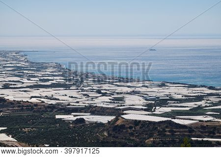 Agriculture Fields In East Side Of Crete Island, Greece