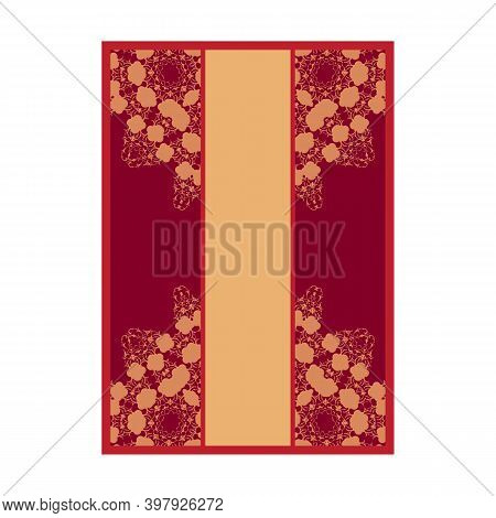 Cover Page Design Mandala Ornamnet For Menu, Invitation Card, Banner Book Design Vector