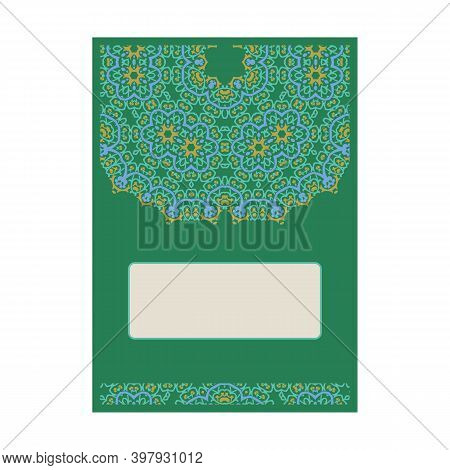 Cover Page Design Mandala Ornamnet For Menu, Invitation Card, Banner Book Design Vector