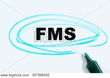 Writing The Text: Fms. Check List And Marker. Definition Of The Word Highlighted With A Marker. Fact