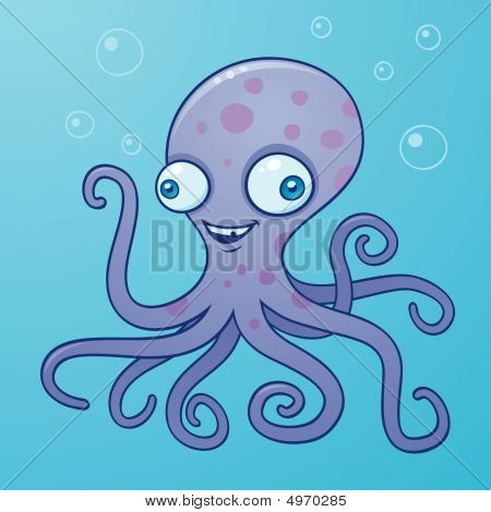 Carattere sciocco Octopus
