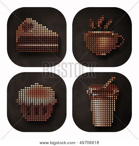 Coffee bean icon design