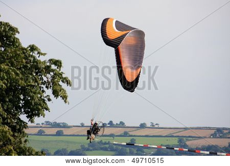 Paramotor flying
