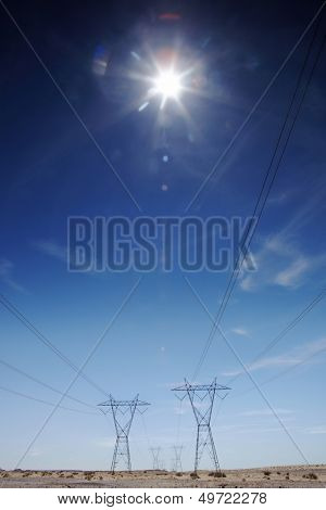 Electricty pylons USA