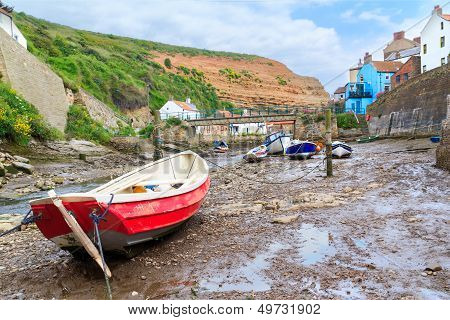 Staithes Yorkshire England Uk