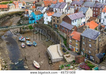 Staithes Yorkshire England Uk