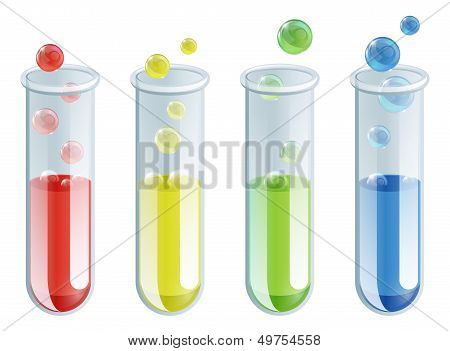 Cartoon Test Tubes