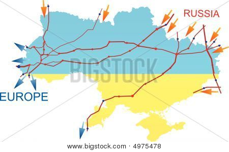 ウクライナ地図パイプ