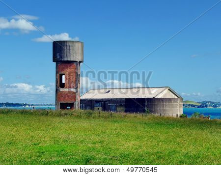 Auckland, New Zealand - Circa 2011 - Historic Water Tower On Motuihe Island