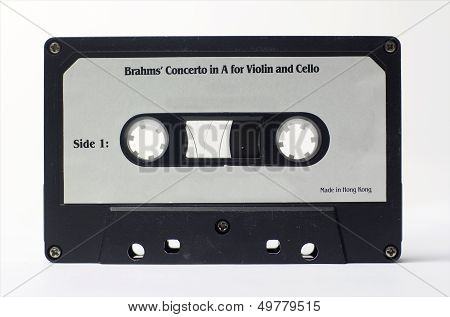 retro old audio cassette