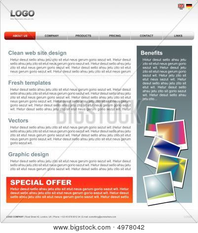 Modello di sito Web