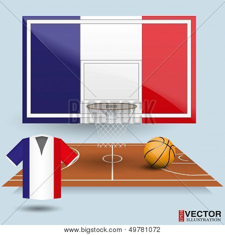 Vector Illustration Basketball Background