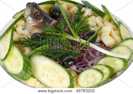 Potatoes With Herring And Onions