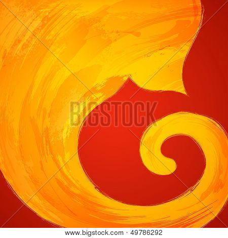 illustration of Lord Ganesha in paint style