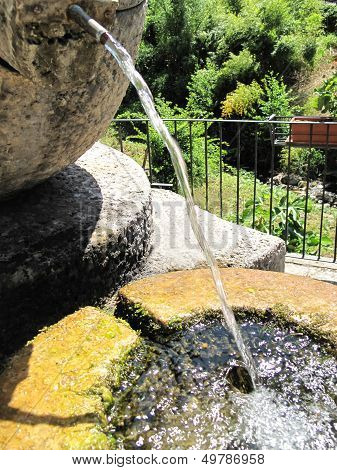 Fountain of Water from a Vase