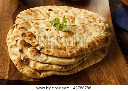 Homemade Indian Naan Flatbread