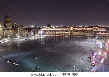 The Zocalo In Mexico City