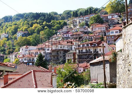 The Houses In Metsovo Greek Village, Greece