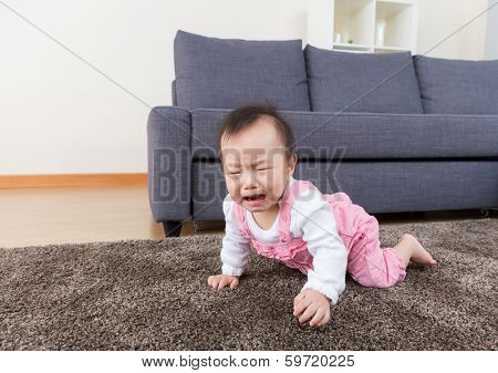 Aisa baby crying at home