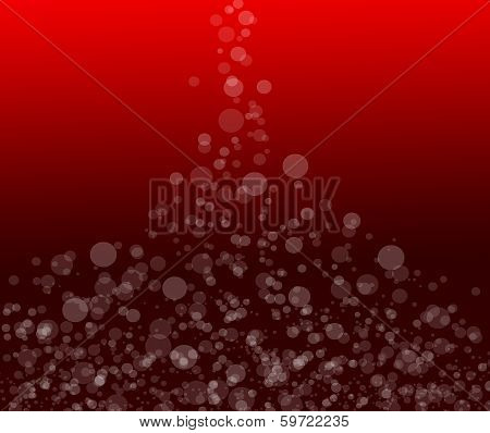 Abstract Background Red Bokeh Circles