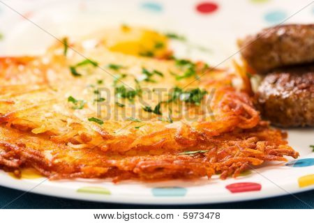 Salsiccia, uova e Hashbrowns