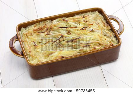 Janssons frestelse, JanssonÃÂ¢Ã?Ã?s temptation, swedish potato gratin with sprat fillets