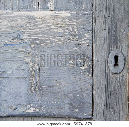 Old Door With Keyhole