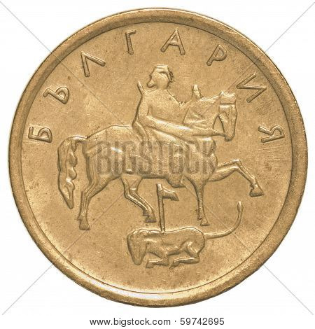 One Bulgarian Stotinki Coin