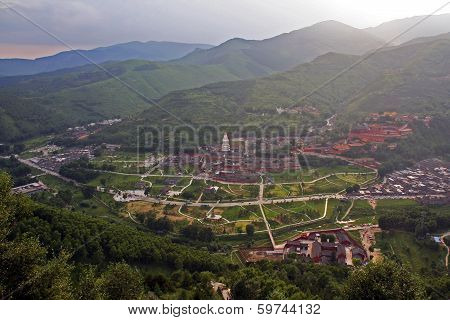 Aerial View Of Taihuai (wutai Shan), China