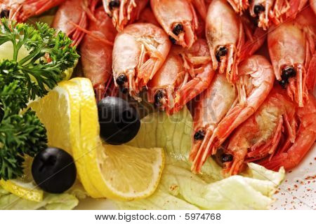 Gamberetti e limone