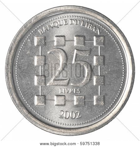 25 Lebanese Pound Coin