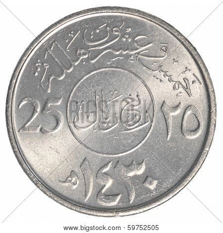 25 Saudi Arabian Halala Coin
