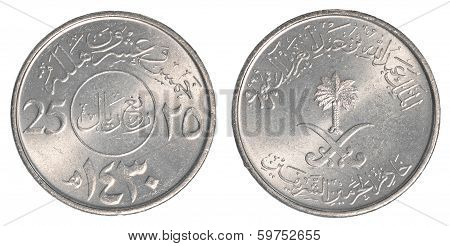 25 Saudi Arabian Halala Coin
