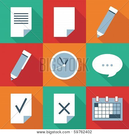 organizer  icon set