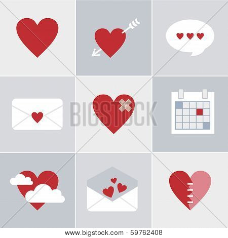 mail love icons