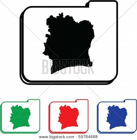 Icon Illustration with Four Color Variations