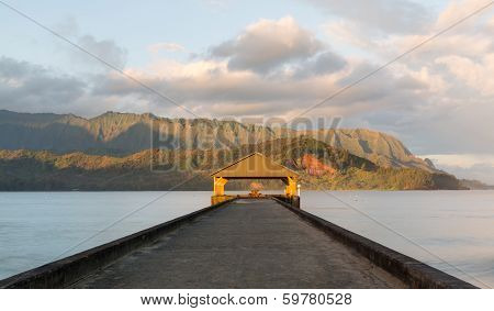 Sunrise Over Hanalei Bay Kauai Hawaii