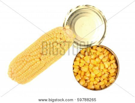 Composition of corn cop and canned.