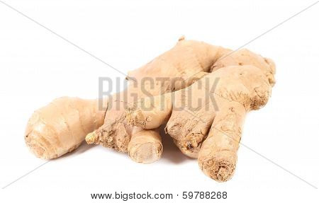 Close up of freshh ginger root.