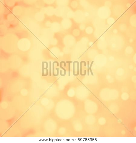 Golden Festive Blurred Background. Abstract Twinkled Bright Background With Bokeh Defocused Blur Gol