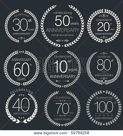 Anniversary laurel wreath collection