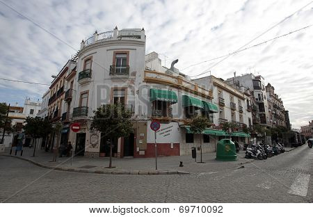 Street Scene in Seville, Spain
