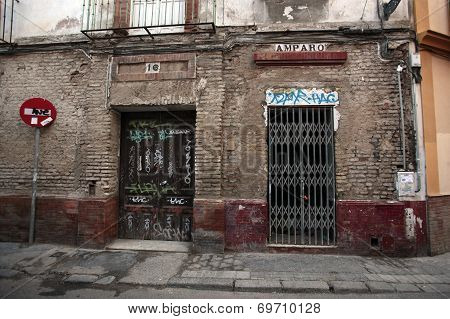 Street Scene in Seville, Spain