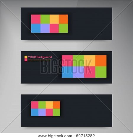 Vector abstract aquares and color. Design