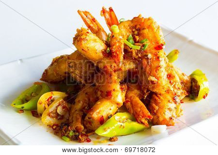 crispy shrimp with pepper