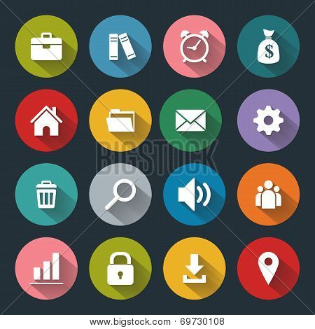 Flat Icons For Web And Mobile