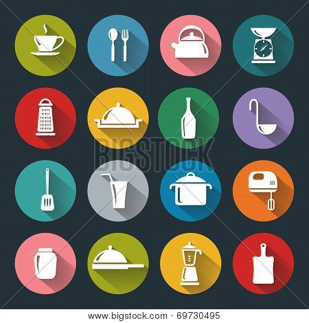 Kitchen Flat Icons