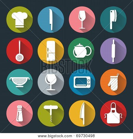 Kitchen Flat Icons